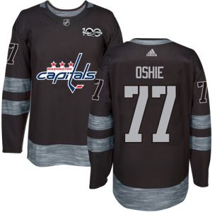 Washington Capitals Trikot #77 T.J. Oshie Authentic Schwarz 1917-2017 100th Anniversary